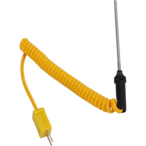 Thermocouple Type K en Acier Inoxydable avec Isolation Haute Température, Précision Élevée pour Contrôle Thermique Industriel (1/5)