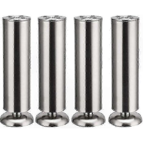 Quatre pieds de meuble ronds de 300 mm en acier inoxydable avec patins en caoutchouc assurent un support silencieux et sûr pour le meuble. (1/5)