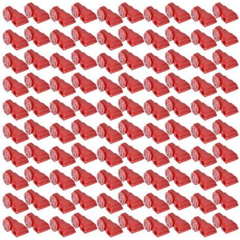 100pcs Supermarket Hook Lock Anti-theft Display Shelf Lock 4.5mm Hook Fastener Accessories (1/5)