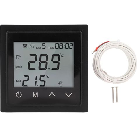 Fußbodenheizungsthermostat mit LED-Touchscreen und intelligenter Temperaturregelung (1/5)