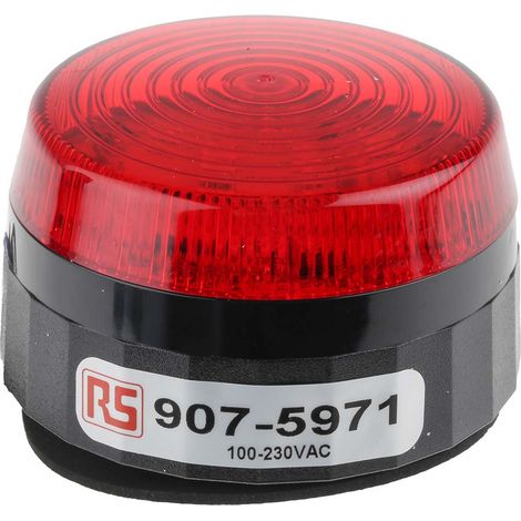 Balise clignotanteGarantie 2 ans, électronique entièrement encapsulée, faible consommation à LED Rouge RS PRO, 110 ( Prix pour 1 ) (1/4)