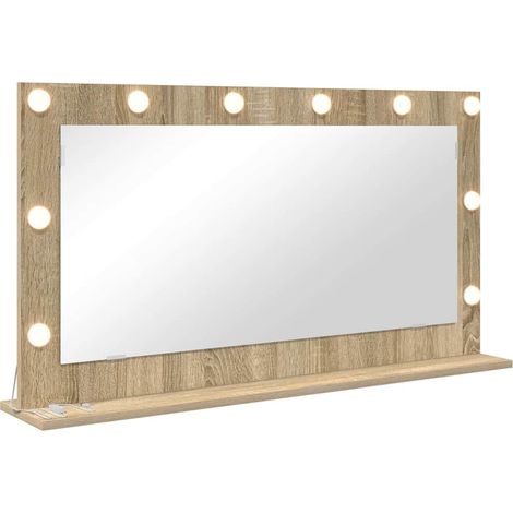 Miroir de vanité Rectangulaire Chêne Sonoma 100 x 55 x 18 cm