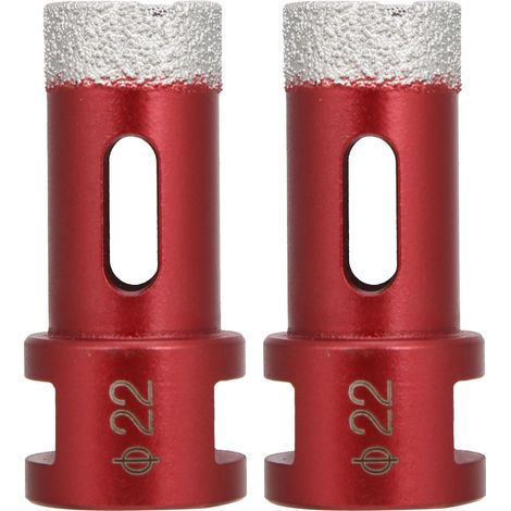 2Pcs trépans diamant M14 femelle 22mm pour marbre, accessoires meuleuse d'angle (1/5)