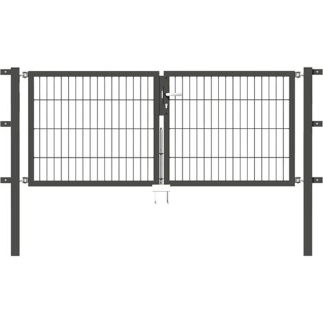ALBERTS Doppeltor Flexo, fvz.anthr.Kst.b.RAL 7016, lichte BxH2000x800, PF60x60/1300mm (1/3)