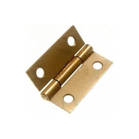 1 charnière de porte en acier plaqué laiton EB de 3,8 cm (1/2)