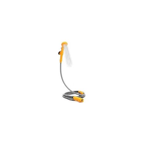 Tragbares 12-V-Campingduschset mit Wasserpumpe, 5-m-Kabel, Kfz-Zigarettenanzünderadapter, 3,5 l/min Wasserdurchflussrate, geeignet zum Waschen von Autos oder Haustieren (1/5)