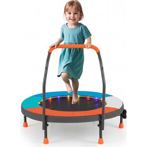 COSTWAY 36 Inch Mini Recreational Trampoline Foldable Trampoline for Kids