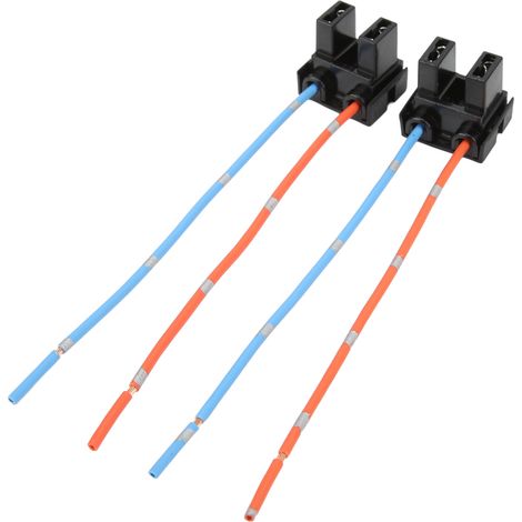 Paire de connecteurs de réparation d'ampoules de phares H7, faisceau de câblage en cuivre rouge résistant à la chaleur (1/5)