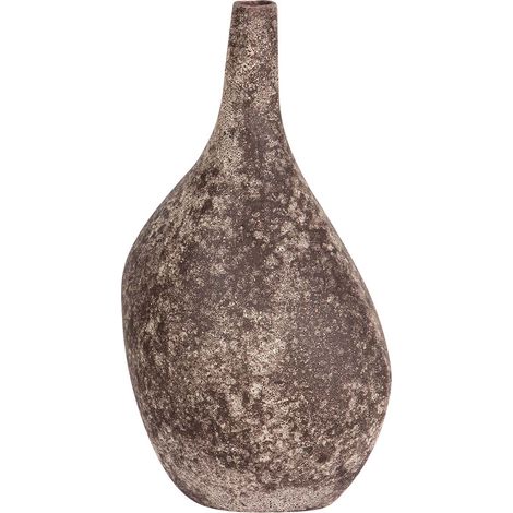 Vase en céramique marron 25x20x42 cm (1/2)