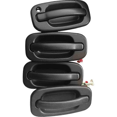 4 poignées de porte extérieures pour Chevrolet Silverado, Tahoe, Suburban, Avalanche, Cadillac Escalade et GMC Sierra (références : 19356468 et 19356470) (1/5)