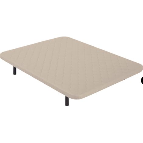 Base tapizada Maxi Somi de Colchones.es tapizado beige de 105x200. (1/2)