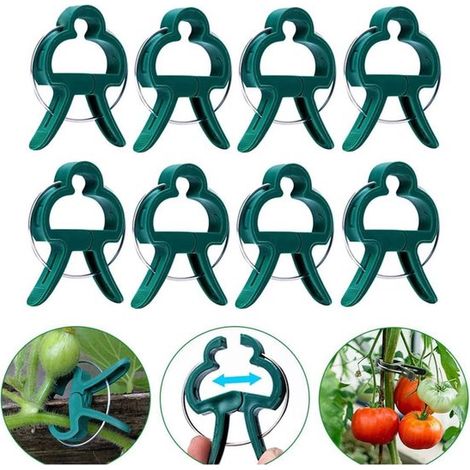 Pflanzenclips 100 Stück in 2 Größen Gartenclips für Kletterpflanzen (1/5)