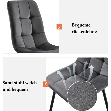 Ensemble repas 5 pièces blanc avec table ronde MDF 80 cm, 4 chaises velours gris et pieds métal doré pour cuisine et salle à manger (1/5)