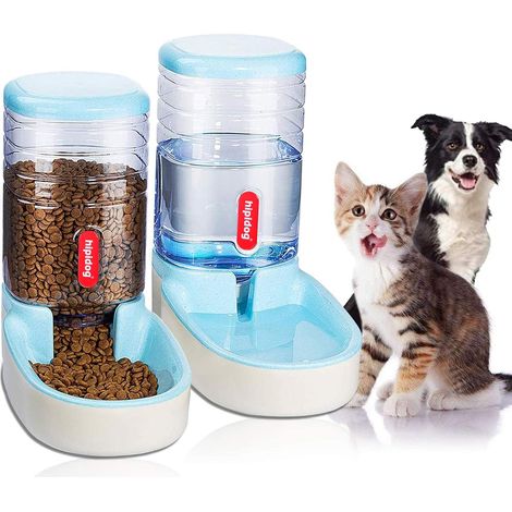 1 Distributeur eau et nourriture, capacité 42 litres, base antidérapante, réservoir lavable, pour chats et chiens (1/5)