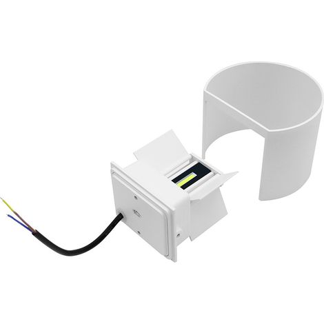 Applique murale LED 12W d'intérieur, blanc chaud, décoration moderne, blanche pour chambre, bureau, salon, salle de bain, couloir (1/5)