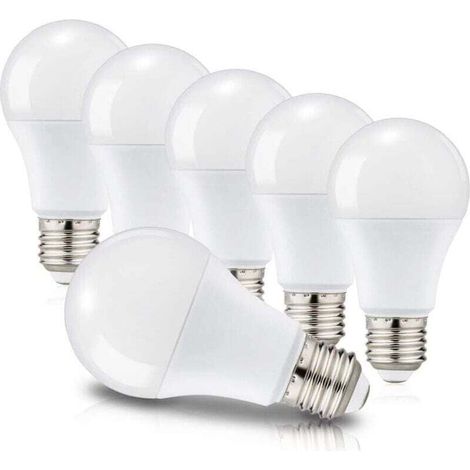 Ampoules LED E27 A60 12W Equivalent à 100W, Culot Edison à vis, 6000K Blanc Froid, 1150 Lm, 220-240V, Lot de 6, Non-Dimmable (1/4)