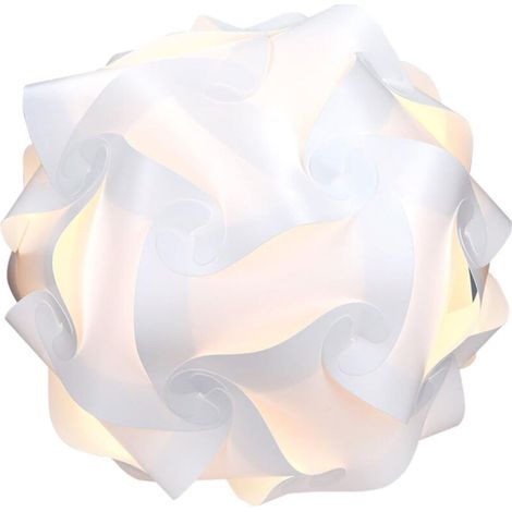 SABIR Lampe puzzle abat-jour - Luminaire IQ plafond ou chevet - Lumière blanche - Diamètre env. 30 cm, Versailles (1/5)