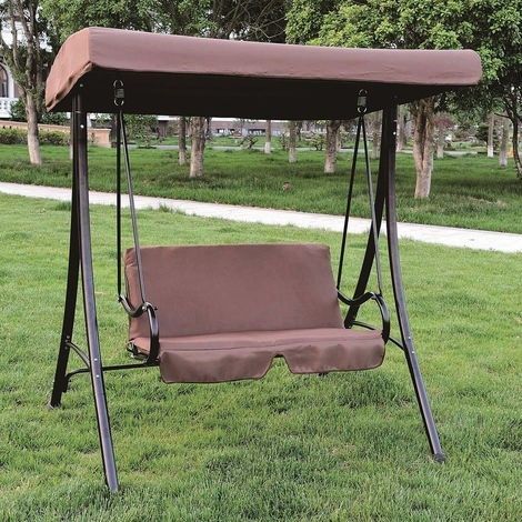 Dondolo Klassic in metallo 2 posti colore beige