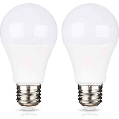 E27 9W 12V LED Cool White 6500K for Camping, 75W Halogen Equivalent, AC/DC 12V 24V E27 LED Bulb for Solar Panel/Garage/Garden, Non-Dimmable, Pack of 2 [Energy Class A+] (1/5)