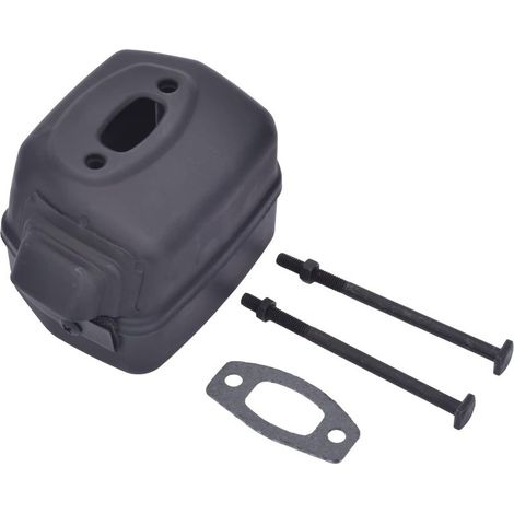 Silencieux d'échappement avec boulons et joint pour tronçonneuse Husqvarna Husky 50 51 55 Rancher EU1 (1/5)