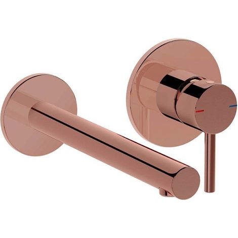 Mitigeur lavabo encastré - VitrA A4258126 - 2 rosaces apparentes - Finition cuivrée - Débit 5 l/min (1/4)