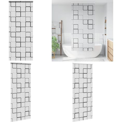 vidaXL Store enrouleur de douche avec cassette largeur du tissu 106 cm (1/5)