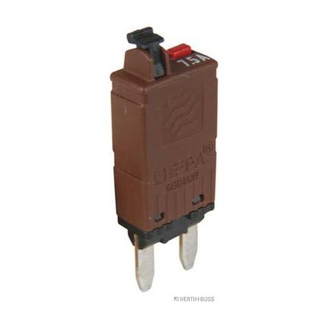 Mini-Leistungsschalter 12–24 V 7,5 A mit Reset-Taste, Braun