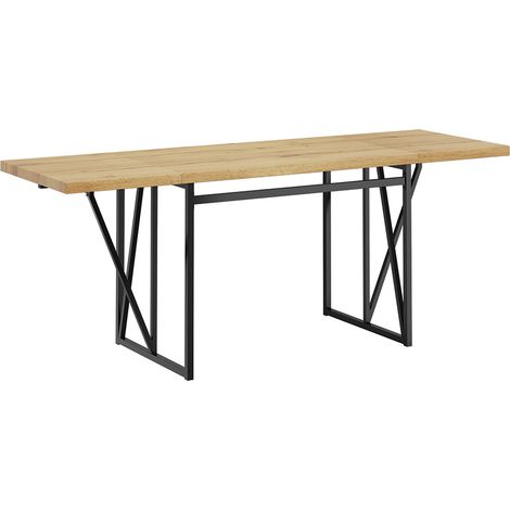 SoBuy Mesa plegable de pared con alas plegables Roble Claro 200x96x76cm Moderno FWT113-N (1/5)