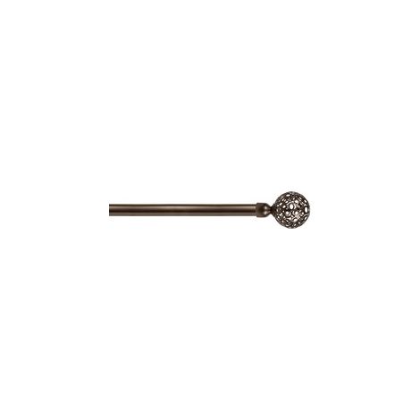 SCORRITENDA 'KIT FERRO' mod. 'Boccia fiore' col. bronzo Ø 20/19 mm.