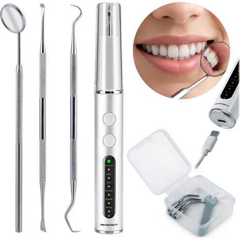 Limpiador dental ultrasónico Berdsen BD-251 con 4 modos para la eliminación de sarro.