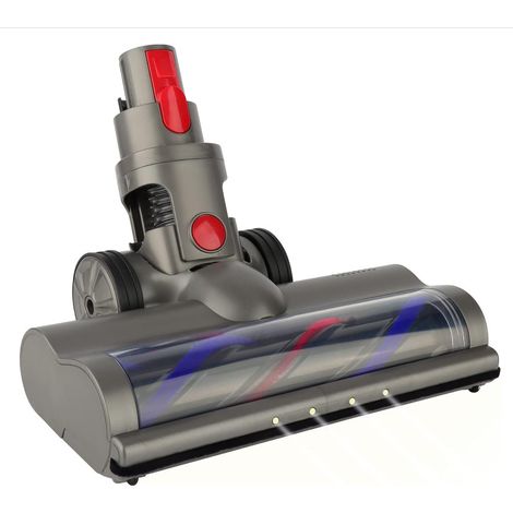 Spazzola compatibile con gli aspirapolvere Dyson V7, V8, V10, V11, V15, testina di pulizia a trasmissione diretta con 4 fari per pavimenti duri e tappeti (1/5)