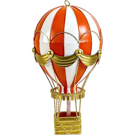 Présentoir traditionnel de montgolfières fait à la-orangerouge (1/2)