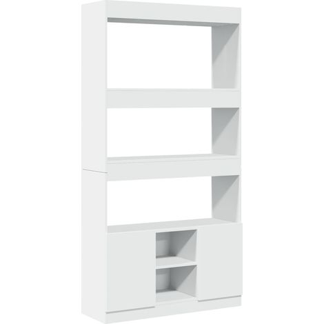 Maison Exclusive - Highboard Weiß 92x33x180 cm Holzwerkstoff