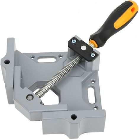 90-degree right-angle clamp, durable, non-slip, portable corner clamp, lightweight aluminum alloy. Ideal for fixed metal frames, wooden frames, and woodworking. (1/5)