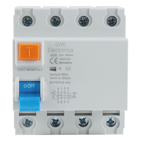 Interruptor Diferencial Industrial Superinmunizado 4P 30Ma 25-63A 6Ka Clase A Swe (1/2)