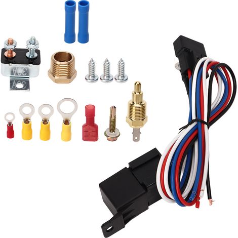 12V-Elektrolüfter-Set mit Thermostatrelais für Pkw, Lkw und Busse (1/5)