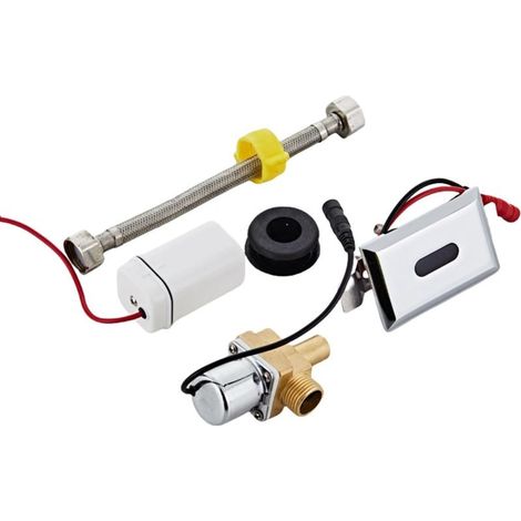 Wandmontiertes Urinalspülventil – Vollautomatischer Urinalsensor – Infrarot – Magnetventil – Wassersparende Steuerung (1/5)