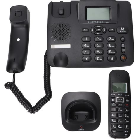Système téléphonique de bureau extensible avec ou sans fil pour usage domestique, 18 sonneries, prise américaine 100-240 V (1/5)