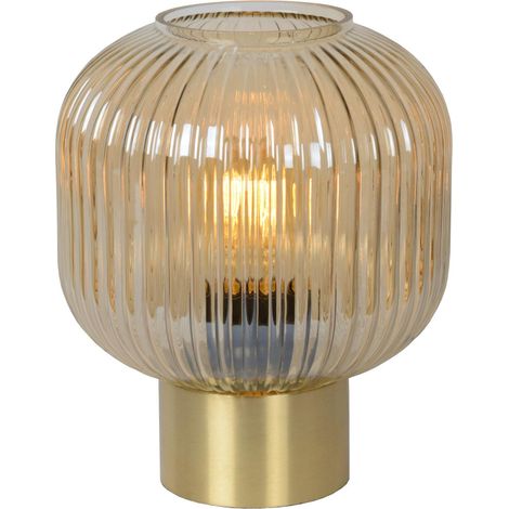Lucide MALOTO - Tischlampe - Ø 20 cm - 1xE27 - Amber (1/4)