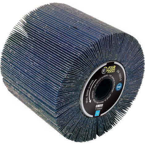 Fartools – Disque à lamelles grain 120 – Oxyde de zirconium – Pour finitions métal – REX120/200 – 110864 (1/6)
