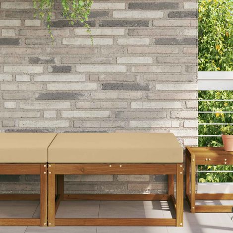 vidaXL Outdoor Sofa Cushion Beige 80 x 80 x 8 cm Polyester