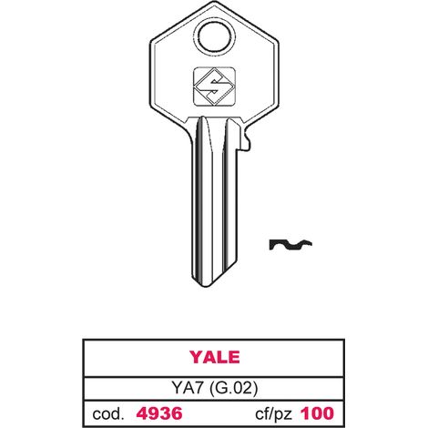 Silca chiave asc ya7 (g.vac 0) yale (20 pezzi) - Silca