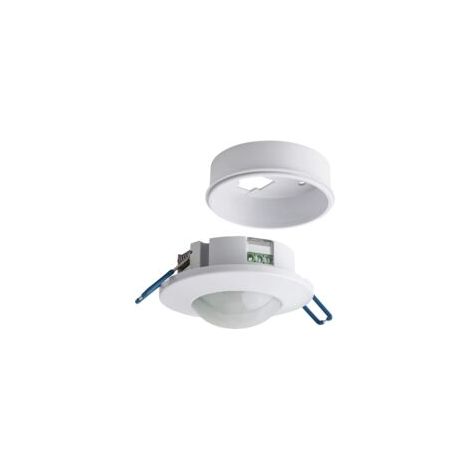 Détecteur de mouvement intérieur – Montage encastré ou en saillie – Capteur infrarouge 6m 360° – Max. 1200W pour lampes incandescentes (1/5)