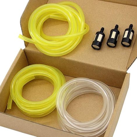 Jeu de 3 Durites de Carburant - Diamètre Intérieur x Extérieur 2 x 3.5mm, 2.5 x 5mm, 3 x 5.5mm - Tuyau à Huile, Essence PVC et Eau (1.5m) (1/5)