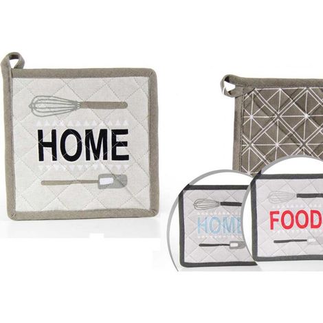 1 Pezzo Presina da Cucina in Cotone Home Food 20 x 20 cm 3 Decori (1/2)