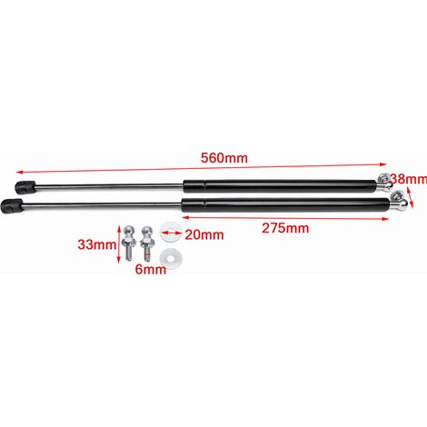 2 pièces voiture gaz amortisseur capot amortisseur jambe de force support de levage pour Skoda Octavia A7 MK3 acier inoxydable tige hydraulique accessoires de voiture Fantablau (1/3)