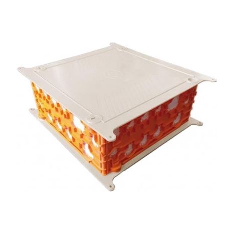 Boîte de dérivation étanche 200x200x85mm – 48 entrées Ø 16-32mm – Norme RT2012 – Pour chantiers humides – Sib Adr