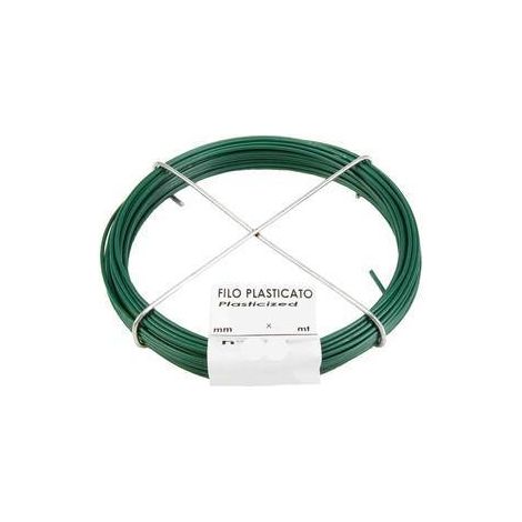30 x MATASSINA FILO PLASTIFICATO N.12 D 2,2 MM 10 M VERDE