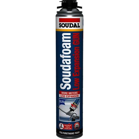 Soudal Soudafoam Low Expansion Gun mousse PU faible expansion pour portes et fenêtres 750 ml