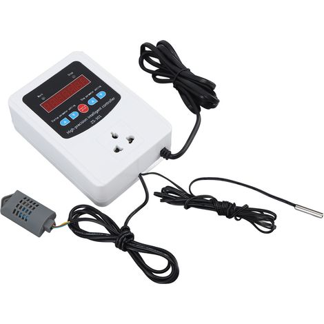 Contrôleur de température et d'humidité 1500 W avec affichage numérique intelligent et écran LCD (prise britannique 220 V). (1/5)